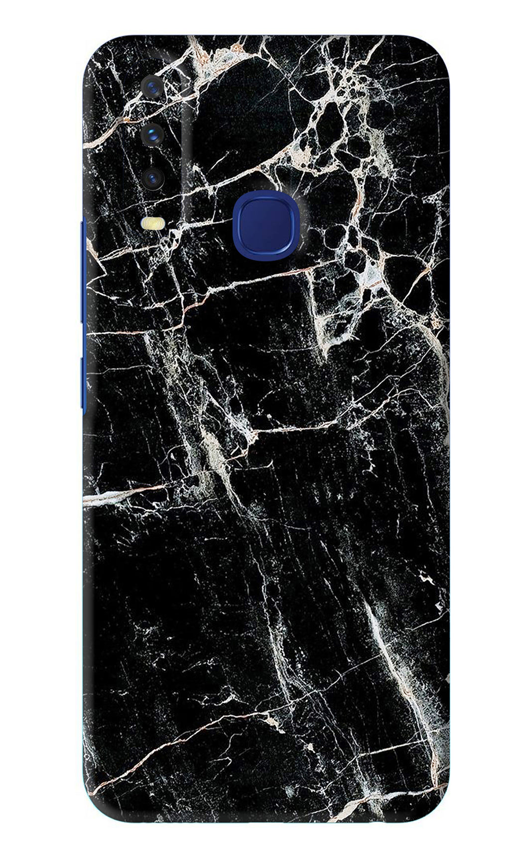 Black Marble Texture 1 Vivo U10 Back Skin Wrap