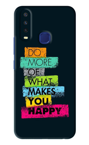 Do More Of What Makes You Happy Vivo U10 Back Skin Wrap