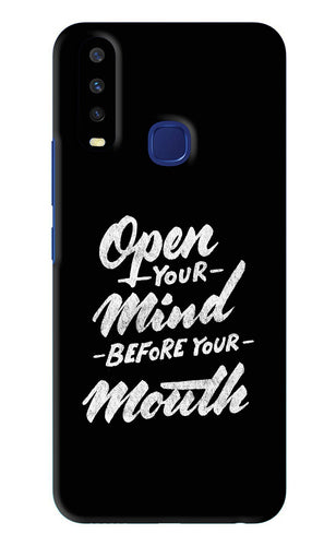 Open Your Mind Before Your Mouth Vivo U10 Back Skin Wrap