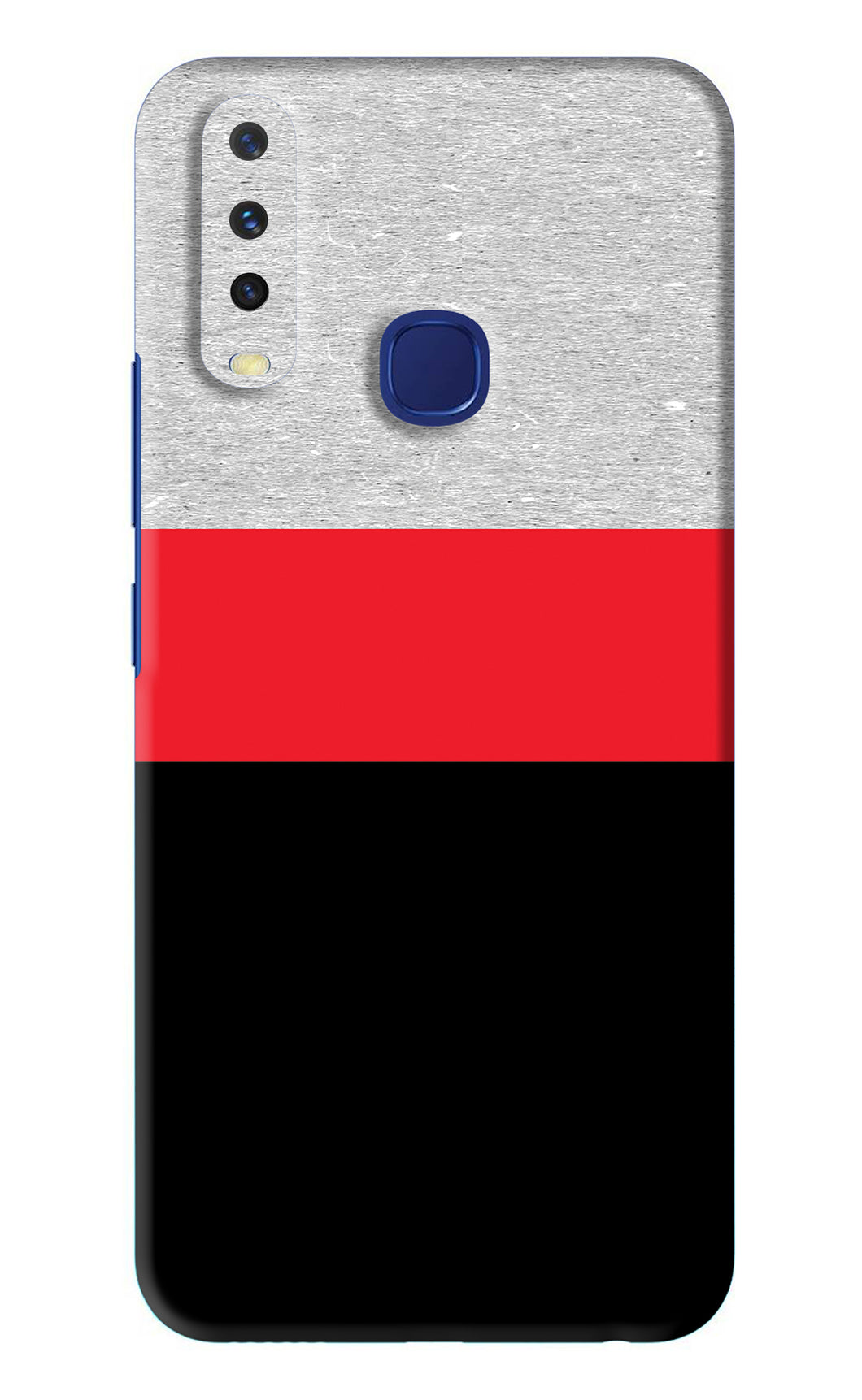 Tri Color Pattern Vivo U10 Back Skin Wrap