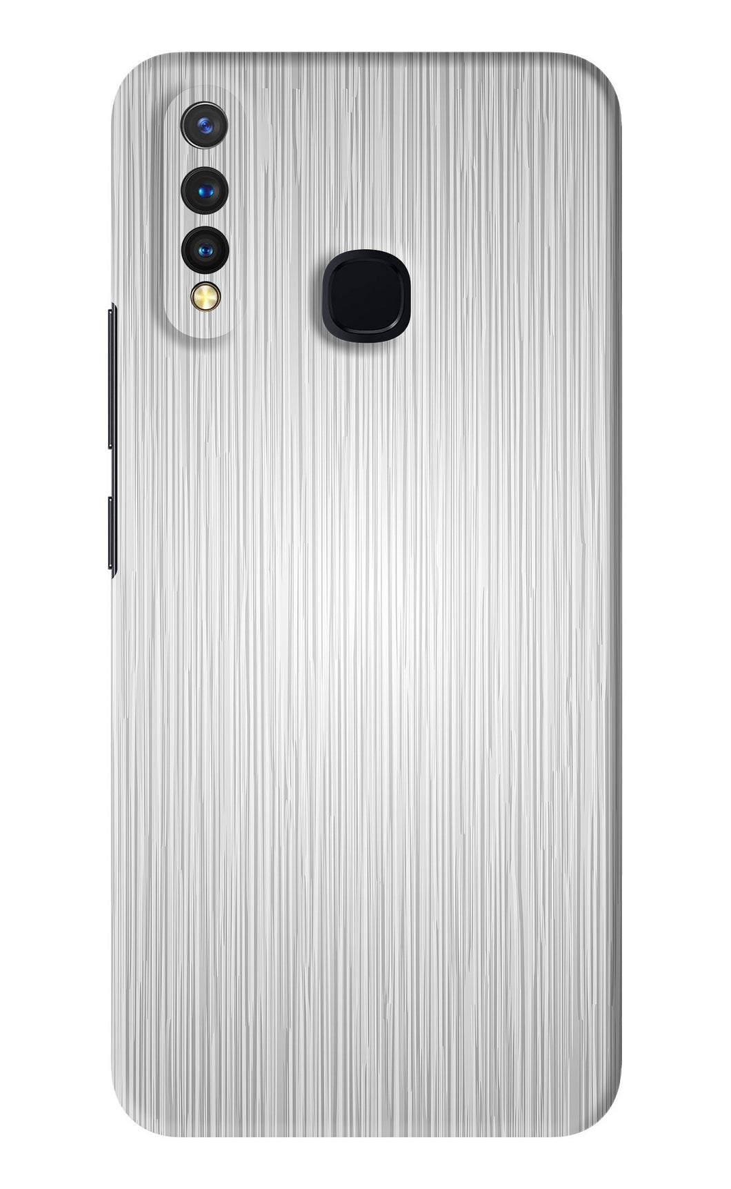 Wooden Grey Texture Vivo U20 Back Skin Wrap