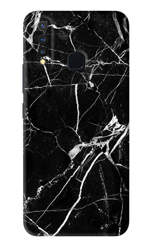 Black Marble Texture 2 Vivo U20 Back Skin Wrap