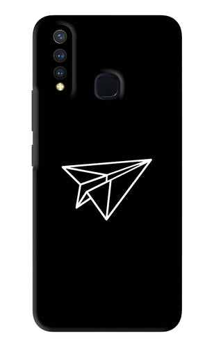 Paper Plane White Vivo U20 Back Skin Wrap