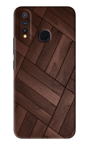 Wooden Texture Design Vivo U20 Back Skin Wrap