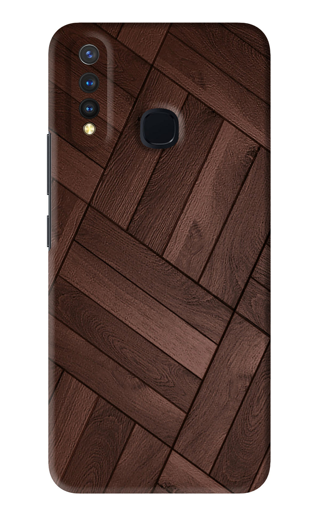 Wooden Texture Design Vivo U20 Back Skin Wrap