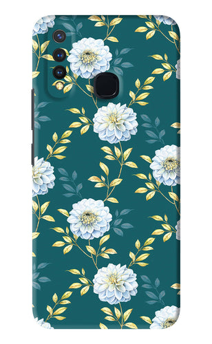 Flowers 5 Vivo U20 Back Skin Wrap