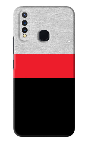 Tri Color Pattern Vivo U20 Back Skin Wrap
