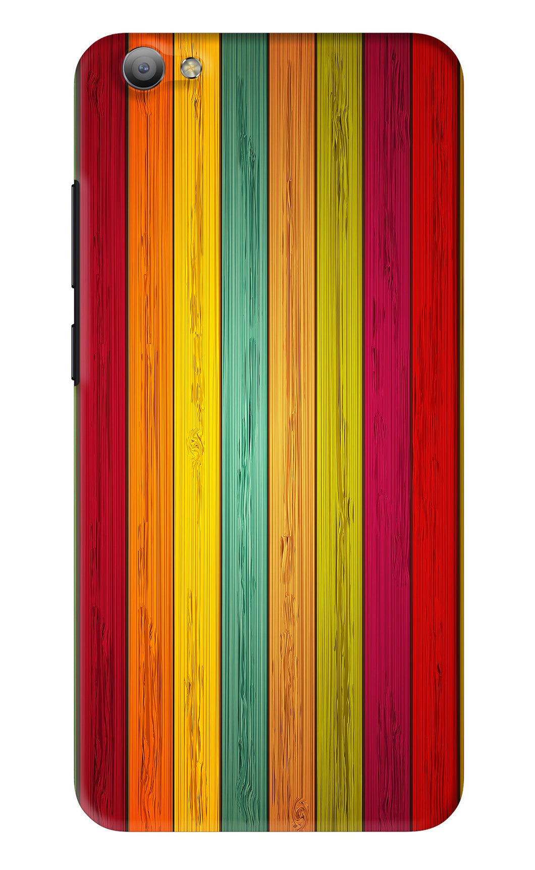 Multicolor Wooden Vivo V5 Back Skin Wrap