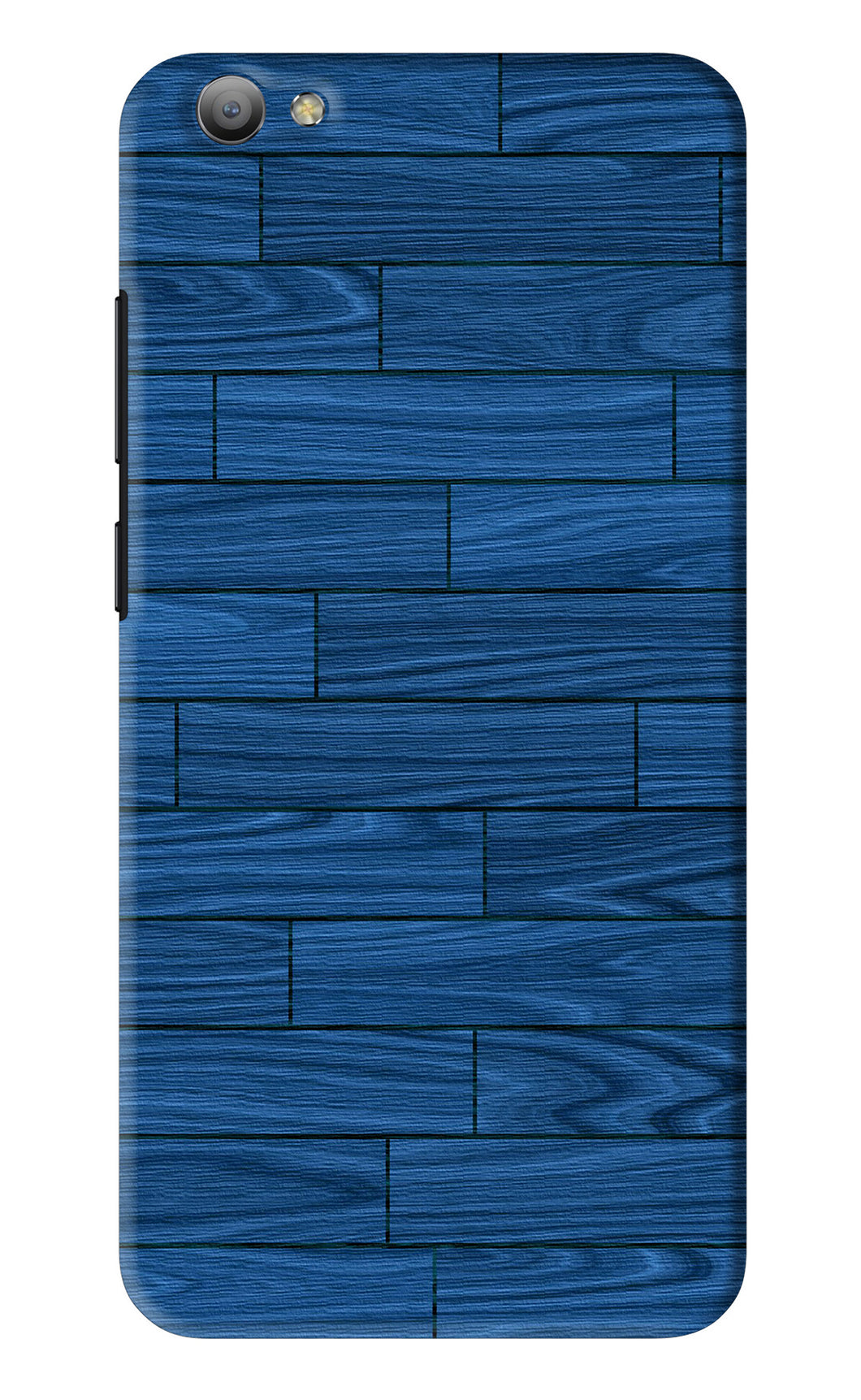 Blue Wooden Texture Vivo V5 Back Skin Wrap