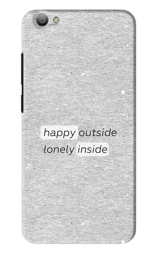 Happy Outside Lonely Inside Vivo V5 Back Skin Wrap