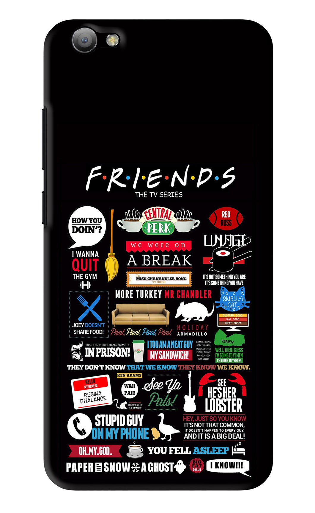 FRIENDS Vivo V5 Back Skin Wrap