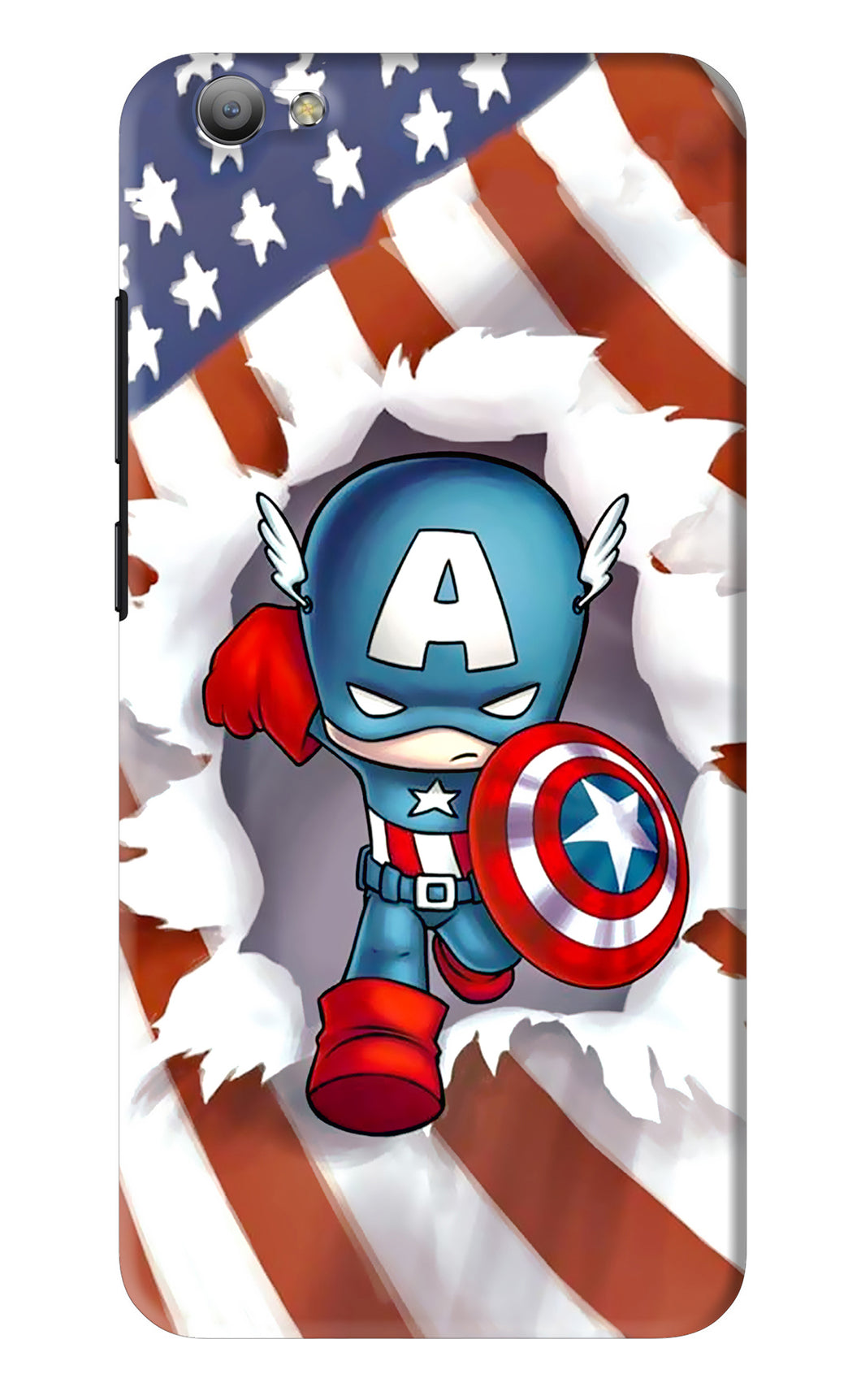 Captain America Vivo V5 Back Skin Wrap