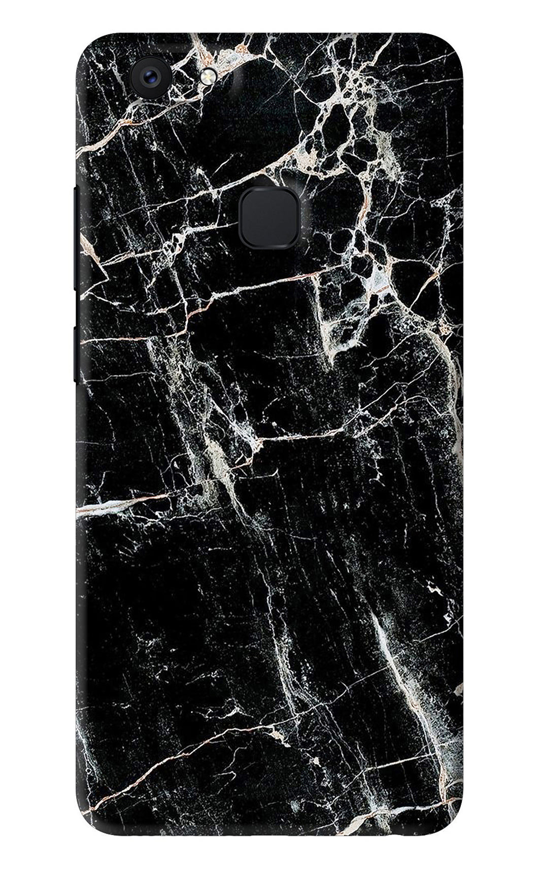 Black Marble Texture 1 Vivo V7 Back Skin Wrap