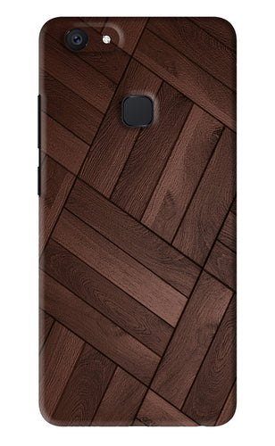 Wooden Texture Design Vivo V7 Back Skin Wrap
