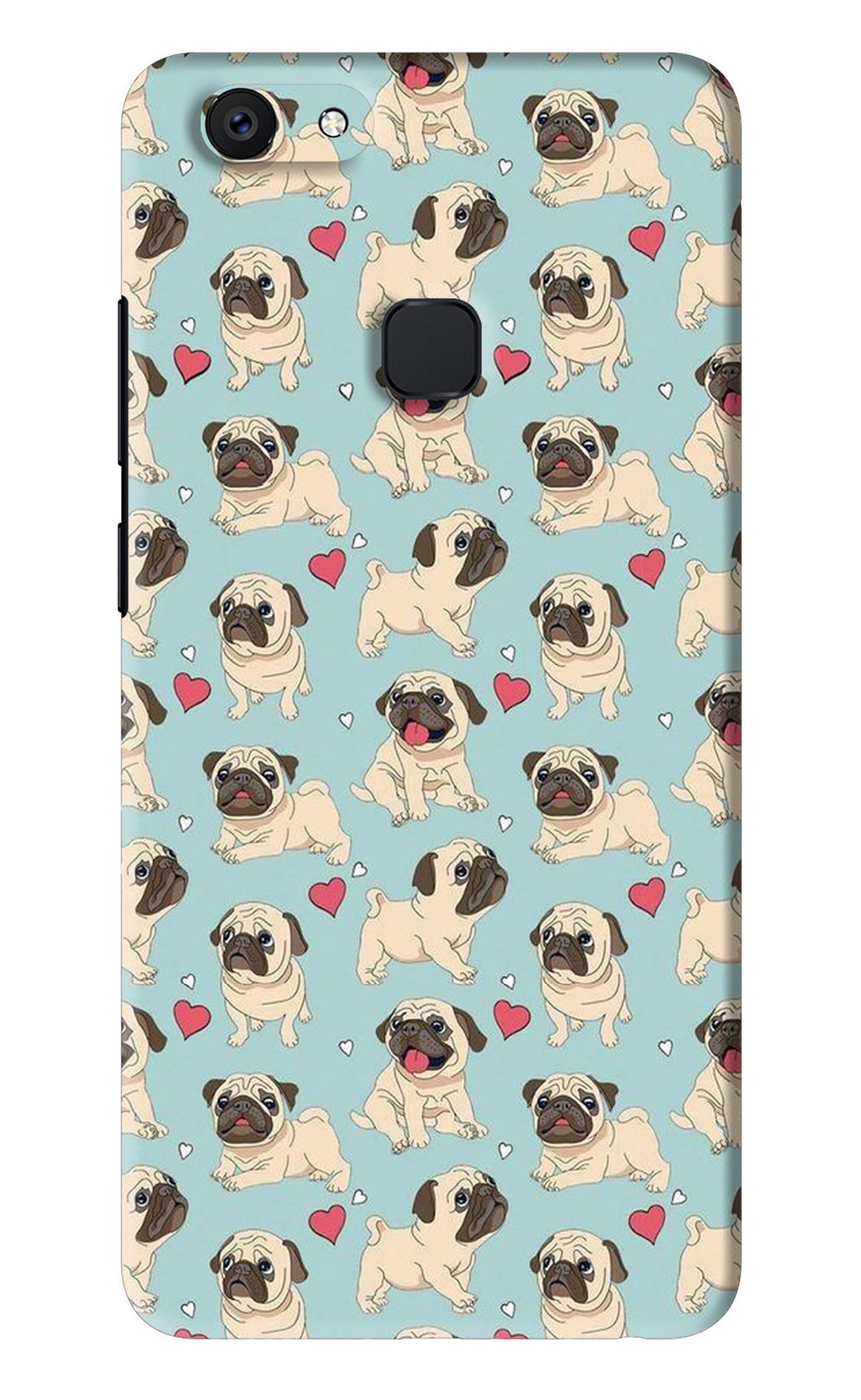 Pug Dog Vivo V7 Back Skin Wrap