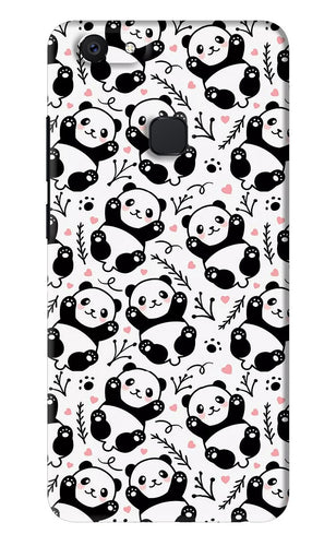 Cute Panda Vivo V7 Back Skin Wrap