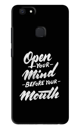 Open Your Mind Before Your Mouth Vivo V7 Back Skin Wrap
