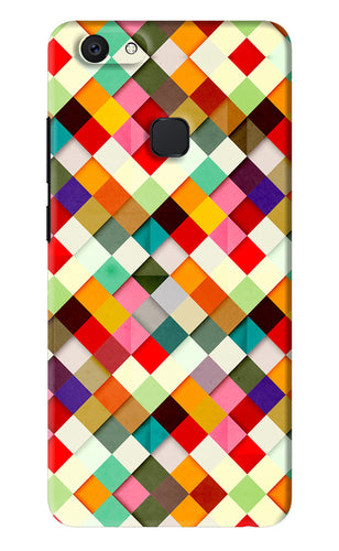 Geometric Abstract Colorful Vivo V7 Back Skin Wrap