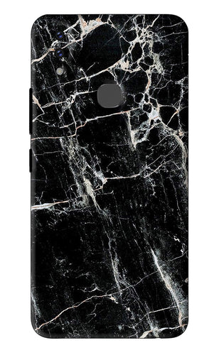 Black Marble Texture 1 Vivo V9 Back Skin Wrap