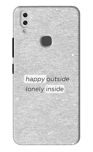 Happy Outside Lonely Inside Vivo V9 Back Skin Wrap