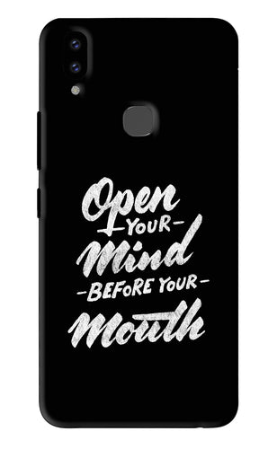 Open Your Mind Before Your Mouth Vivo V9 Back Skin Wrap