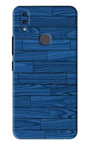 Blue Wooden Texture Vivo V9 Youth Back Skin Wrap