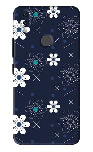 Flowers 4 Vivo V9 Youth Back Skin Wrap