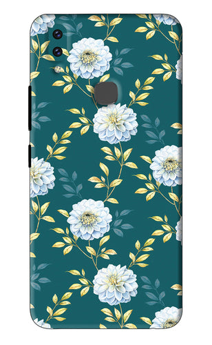 Flowers 5 Vivo V9 Youth Back Skin Wrap