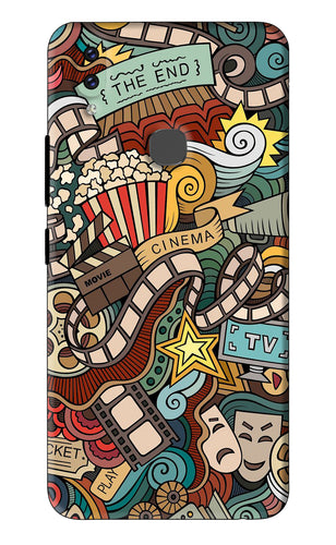 Cinema Abstract Vivo V9 Youth Back Skin Wrap