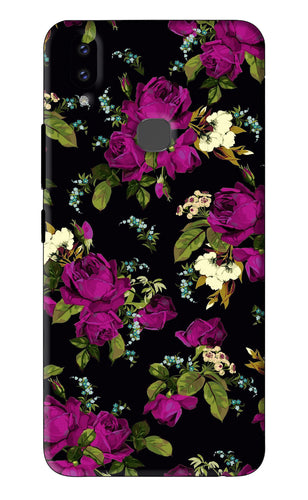 Flowers 3 Vivo V9 Youth Back Skin Wrap