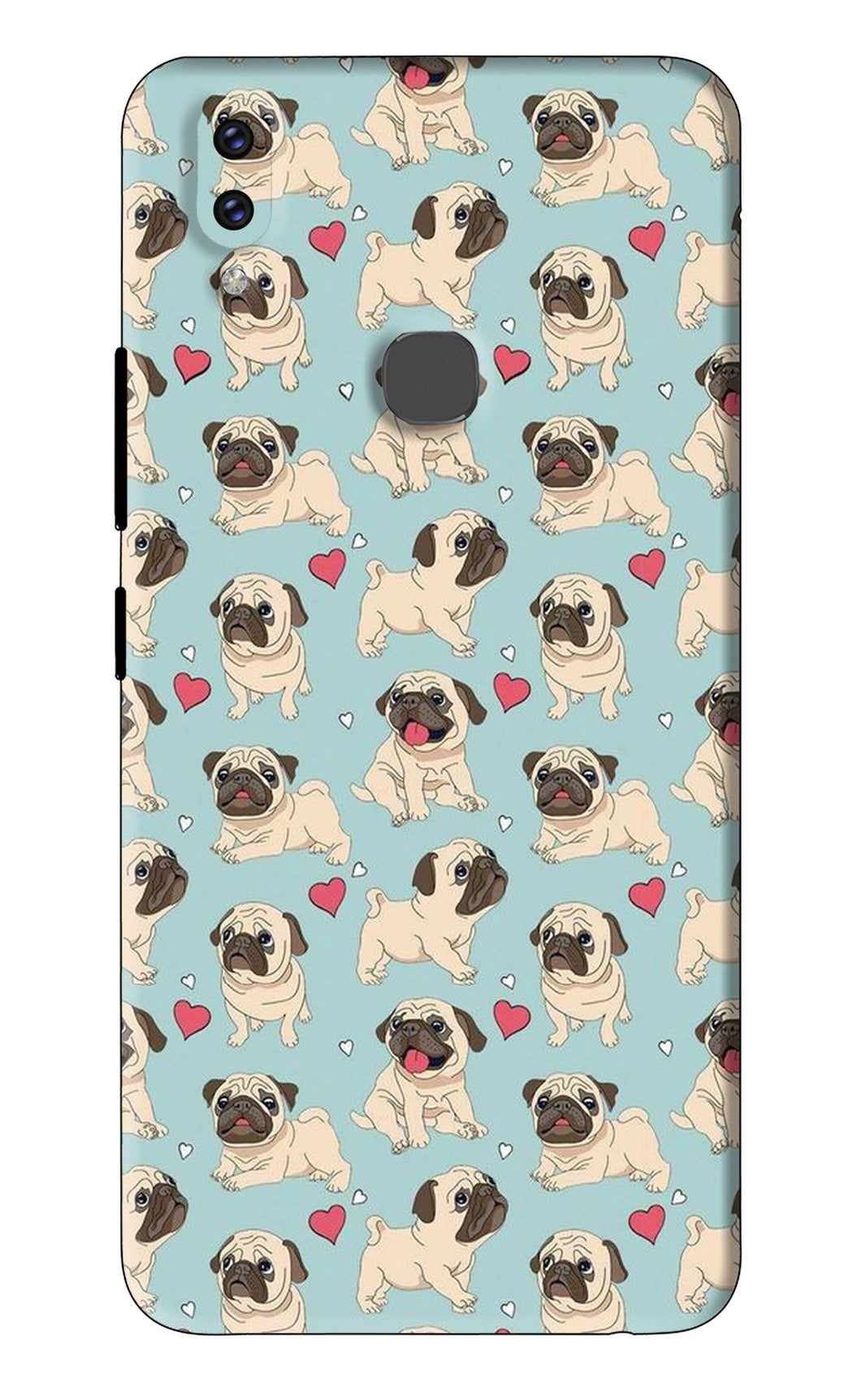 Pug Dog Vivo V9 Youth Back Skin Wrap