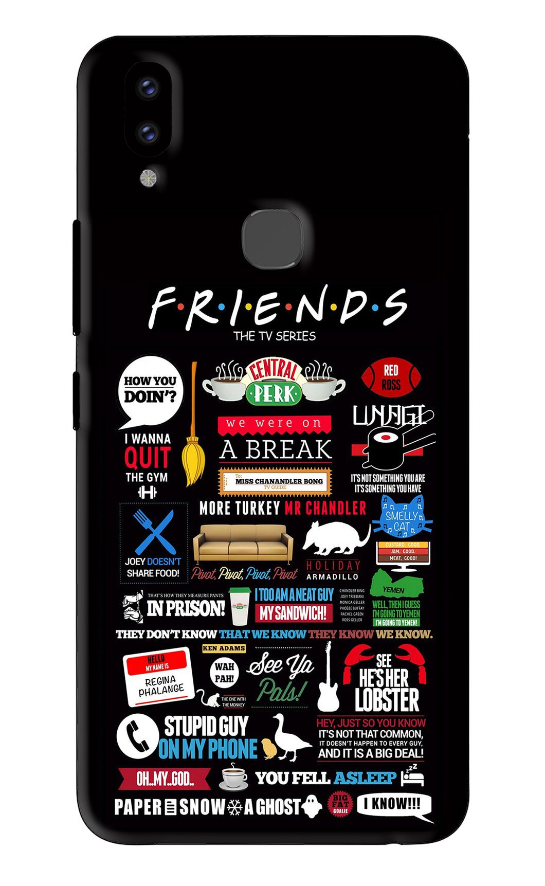FRIENDS Vivo V9 Youth Back Skin Wrap