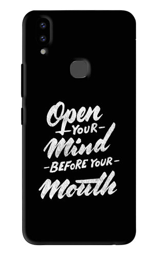 Open Your Mind Before Your Mouth Vivo V9 Youth Back Skin Wrap