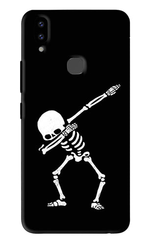 Dabbing Skeleton Art Vivo V9 Youth Back Skin Wrap