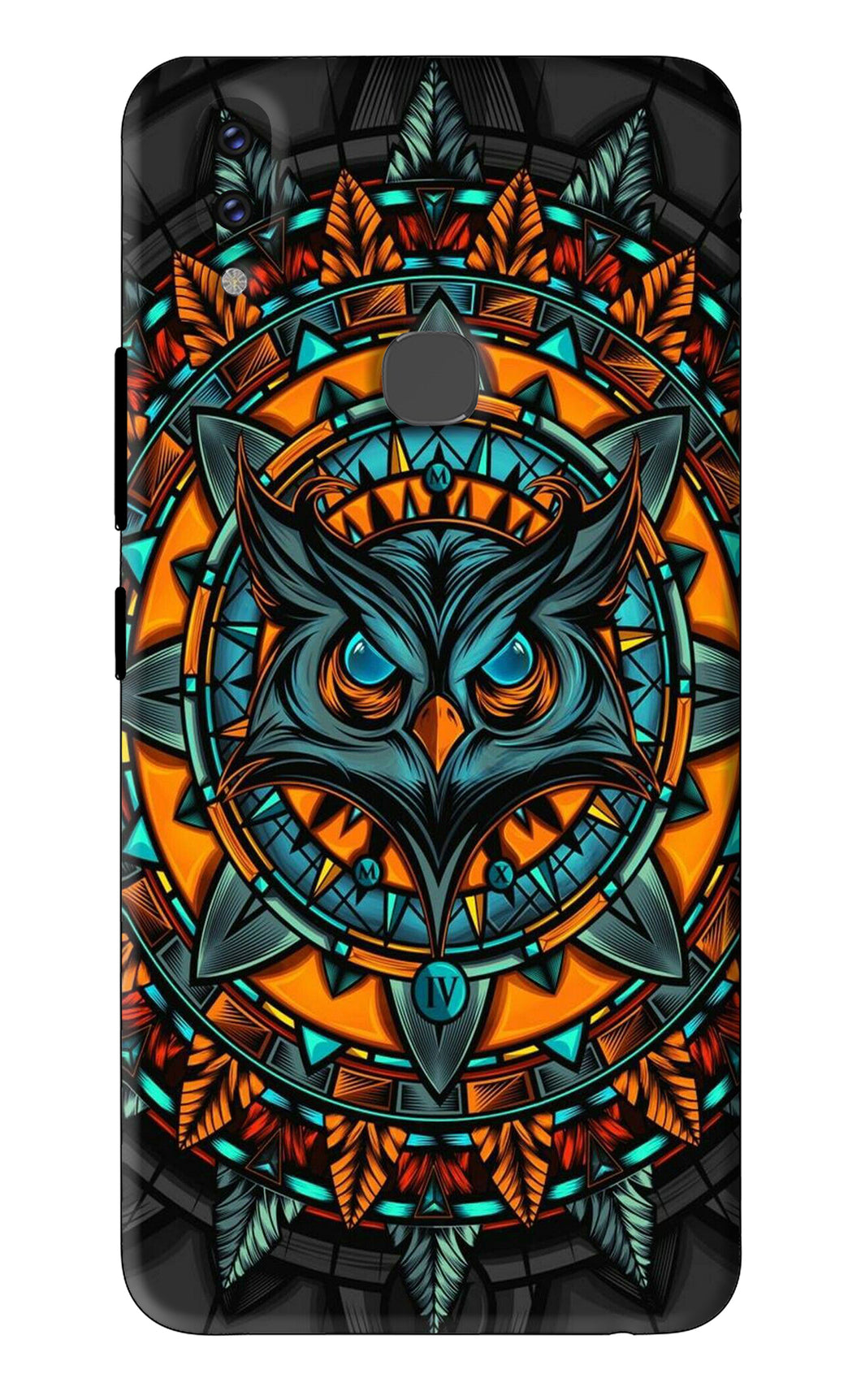 Angry Owl Art Vivo V9 Youth Back Skin Wrap