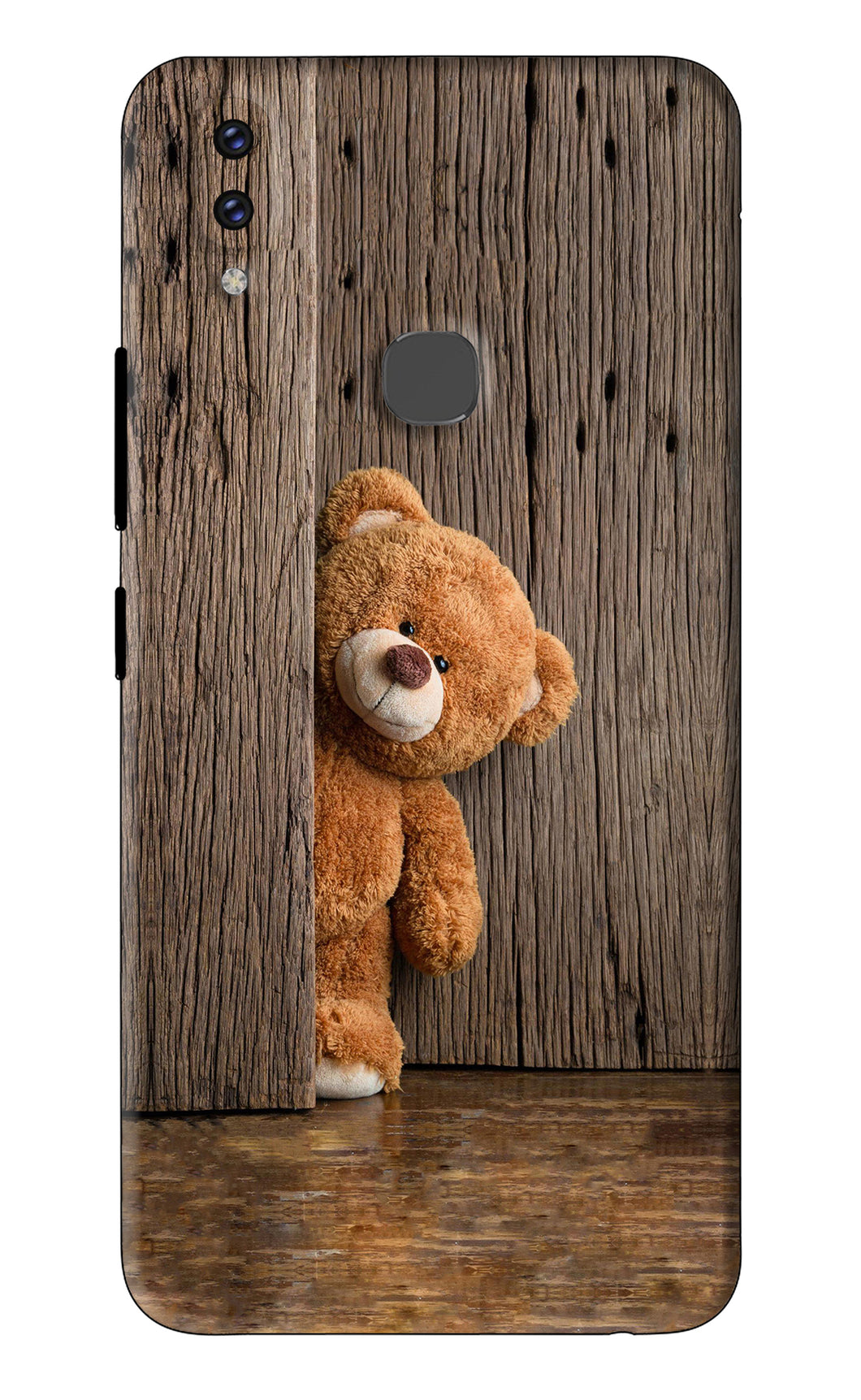 Teddy Wooden Vivo V9 Youth Back Skin Wrap