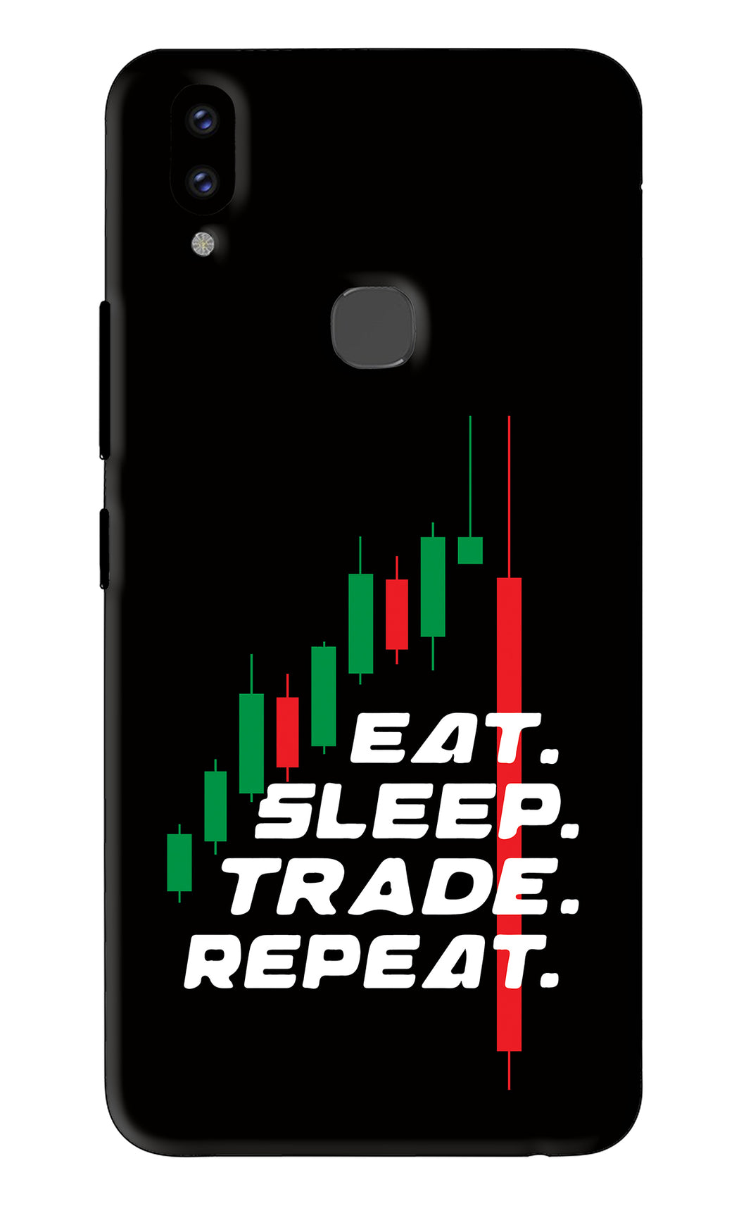 Eat Sleep Trade Repeat Vivo V9 Youth Back Skin Wrap