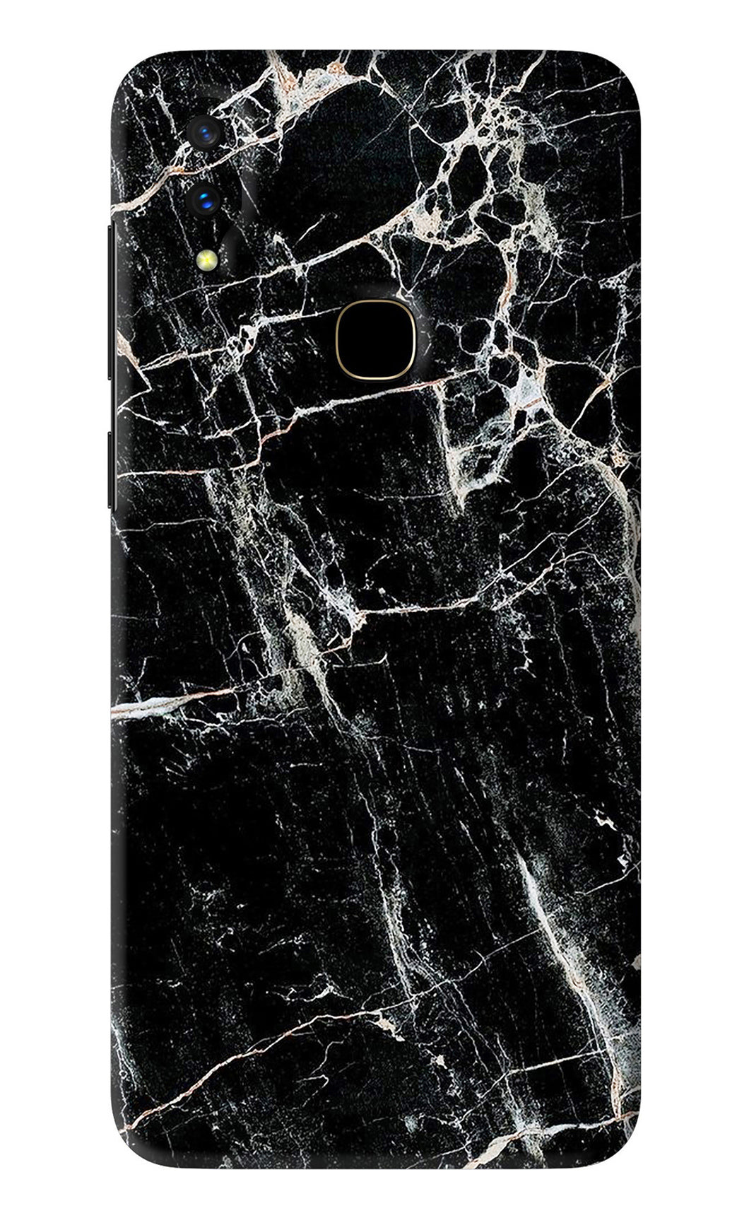 Black Marble Texture 1 Vivo V11 Back Skin Wrap