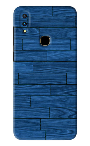 Blue Wooden Texture Vivo V11 Back Skin Wrap