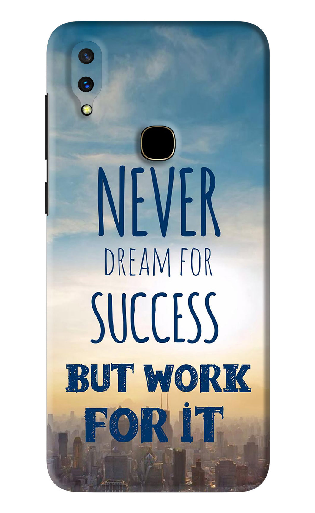 Never Dream For Success But Work For It Vivo V11 Back Skin Wrap