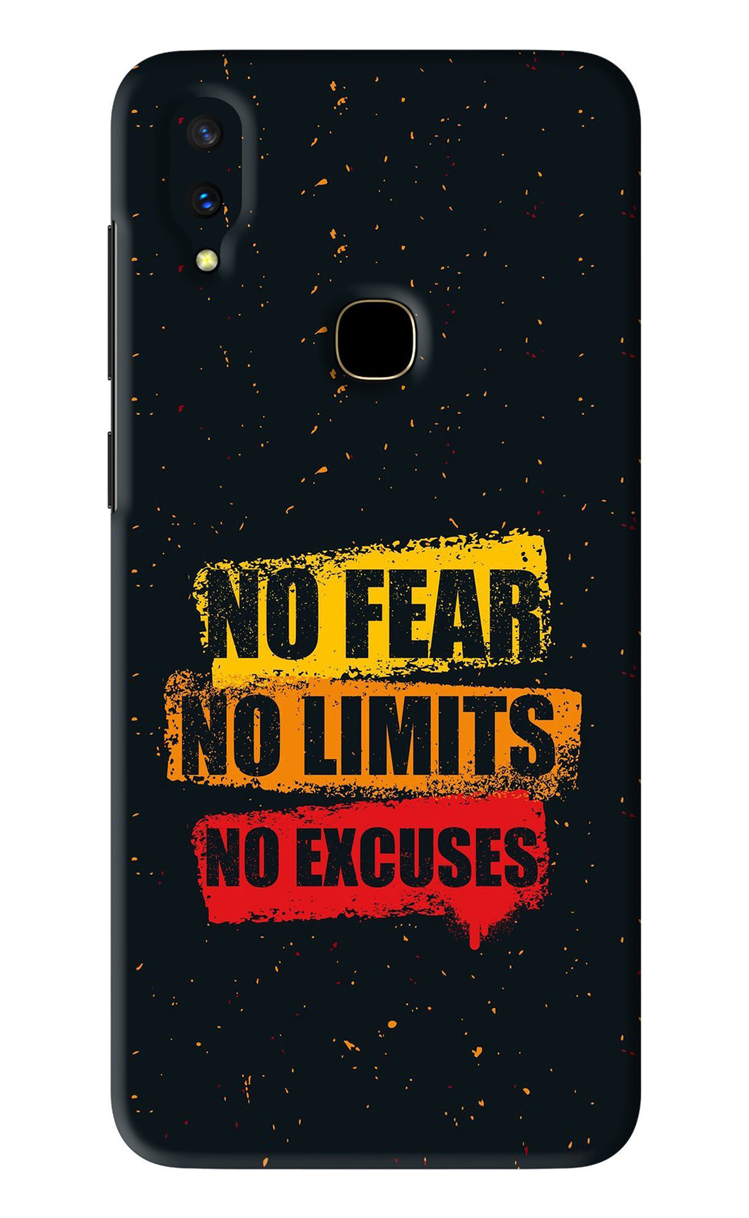 No Fear No Limits No Excuses Vivo V11 Back Skin Wrap