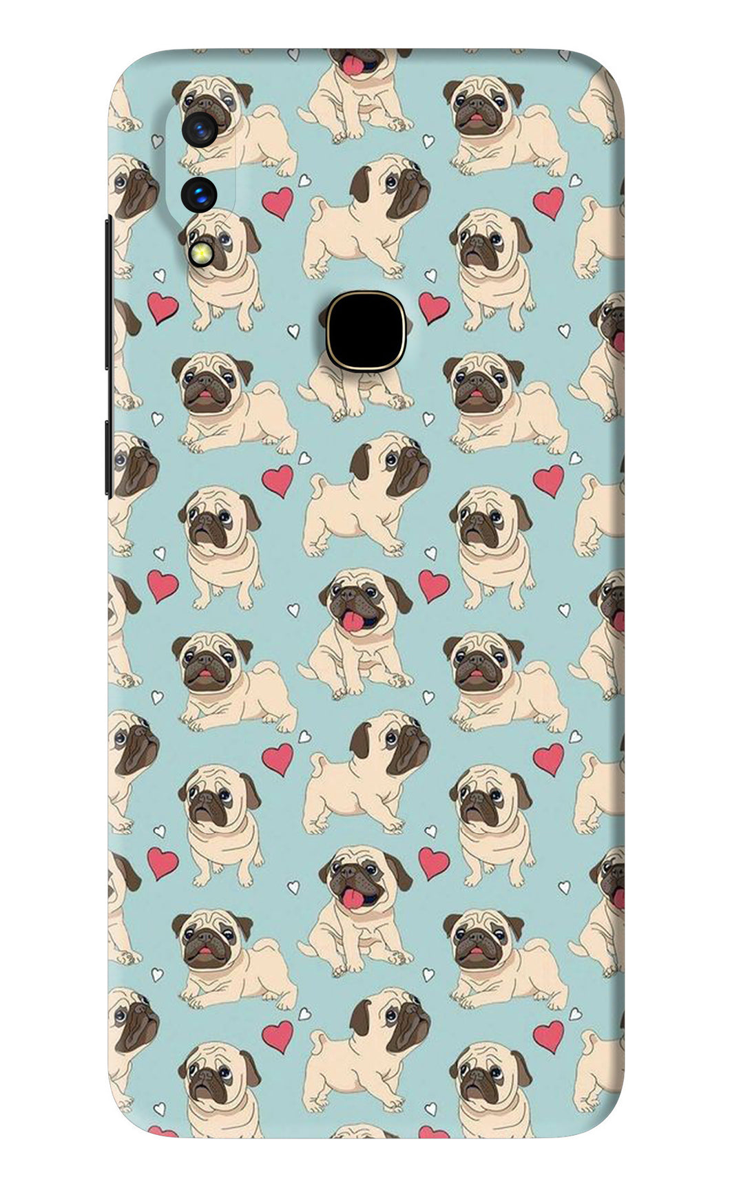 Pug Dog Vivo V11 Back Skin Wrap