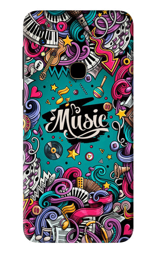 Music Graffiti Vivo V11 Back Skin Wrap