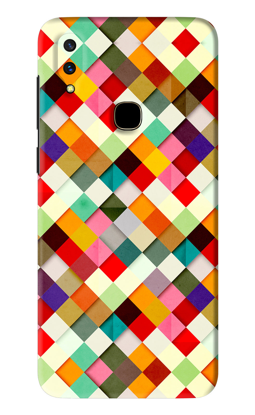 Geometric Abstract Colorful Vivo V11 Back Skin Wrap