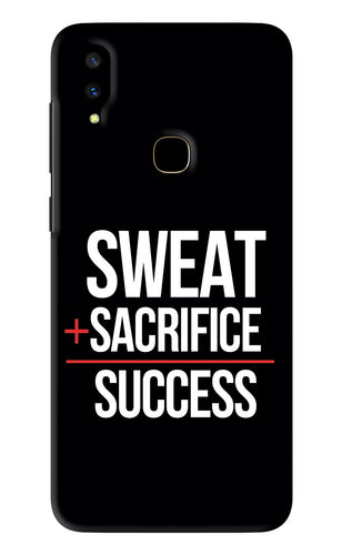 Sweat Sacrifice Success Vivo V11 Back Skin Wrap