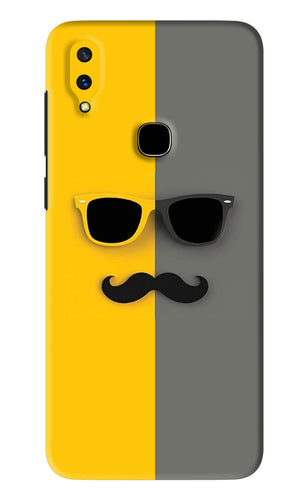 Sunglasses with Mustache Vivo V11 Back Skin Wrap