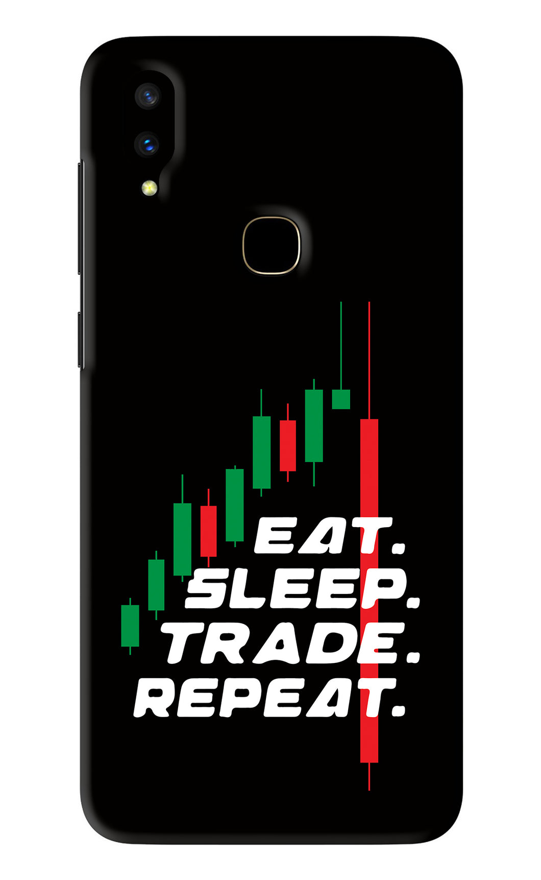 Eat Sleep Trade Repeat Vivo V11 Back Skin Wrap