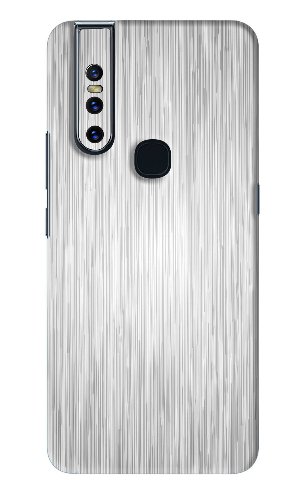 Wooden Grey Texture Vivo V15 Back Skin Wrap