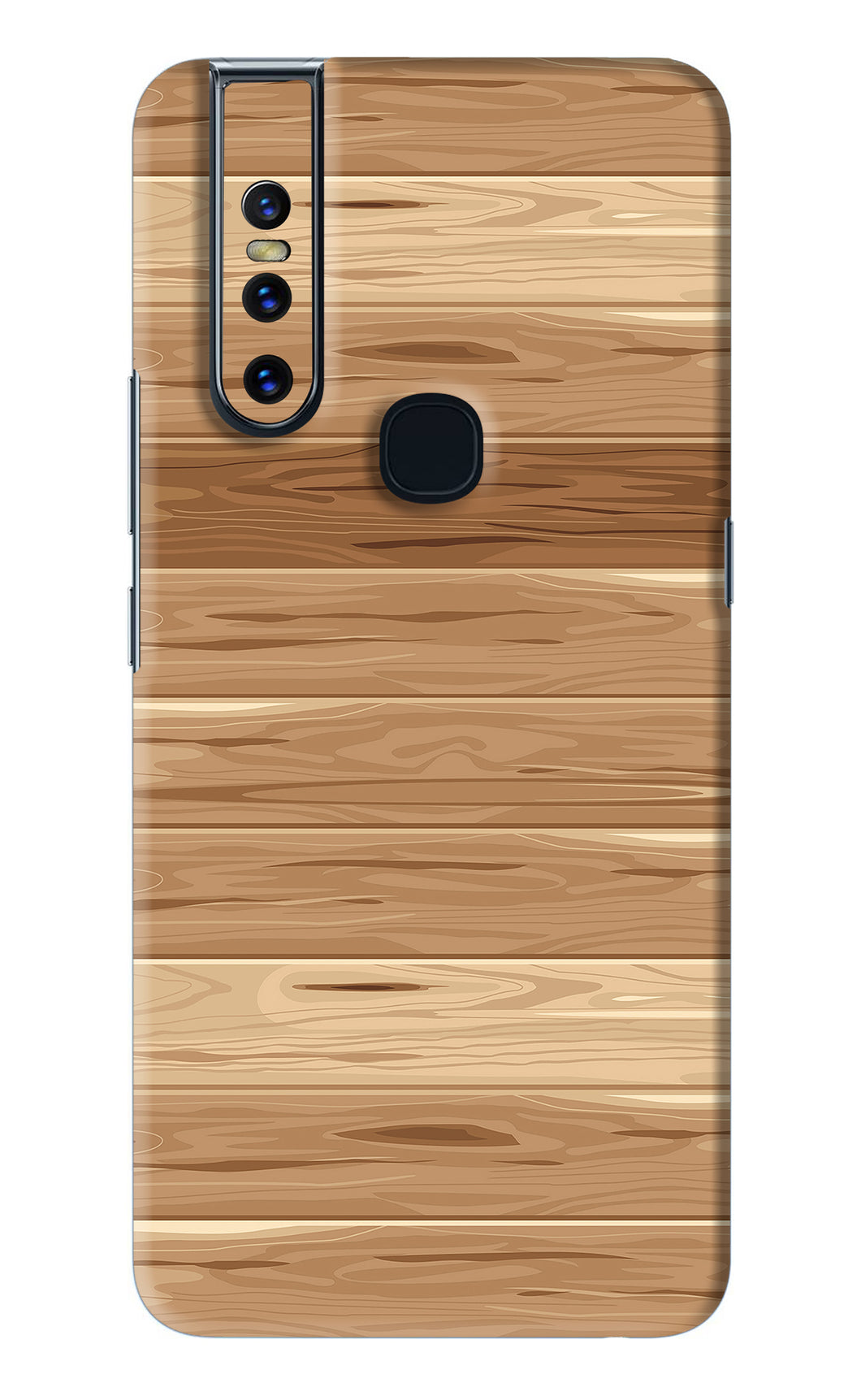Wooden Vector Vivo V15 Back Skin Wrap