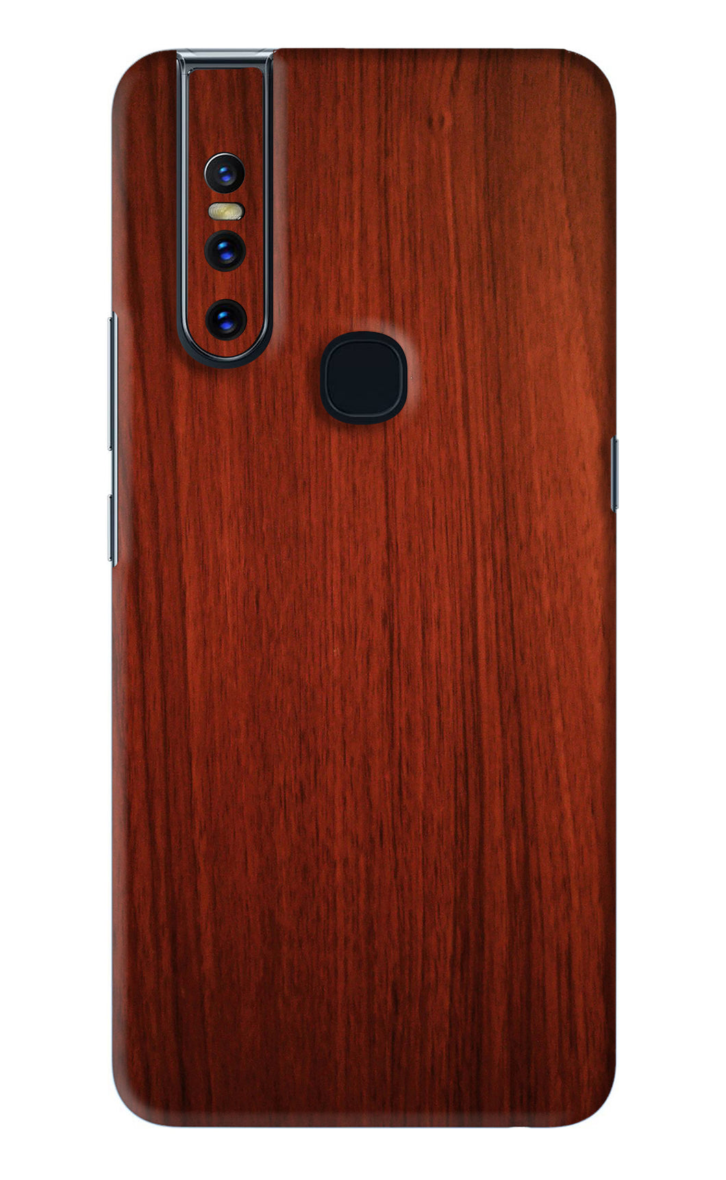 Wooden Plain Pattern Vivo V15 Back Skin Wrap